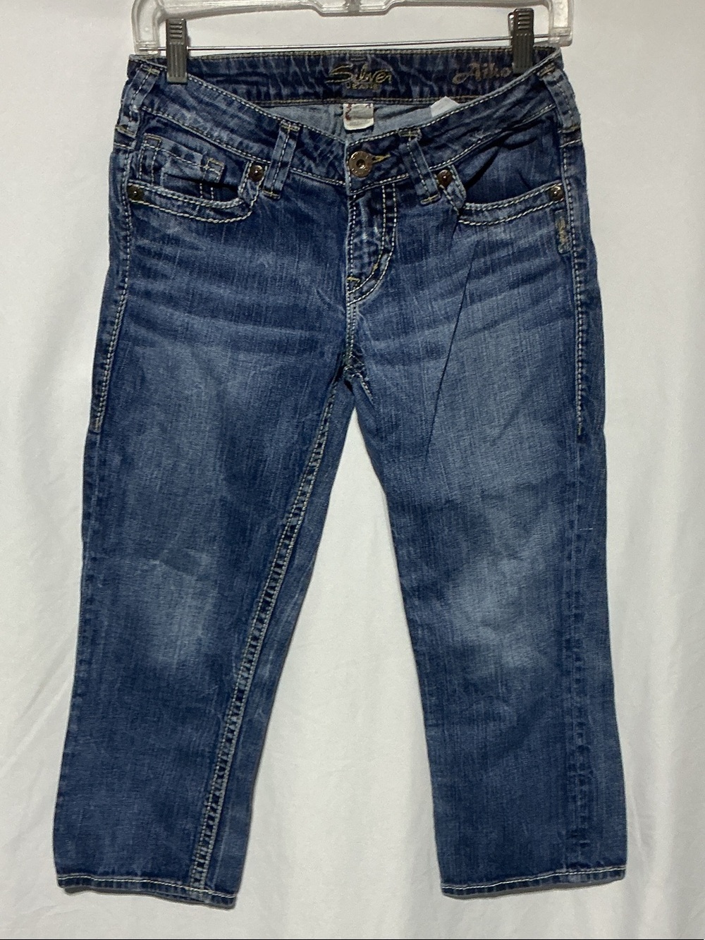 Silver Aiko Women’s Denim Capri Jeans Sz 26